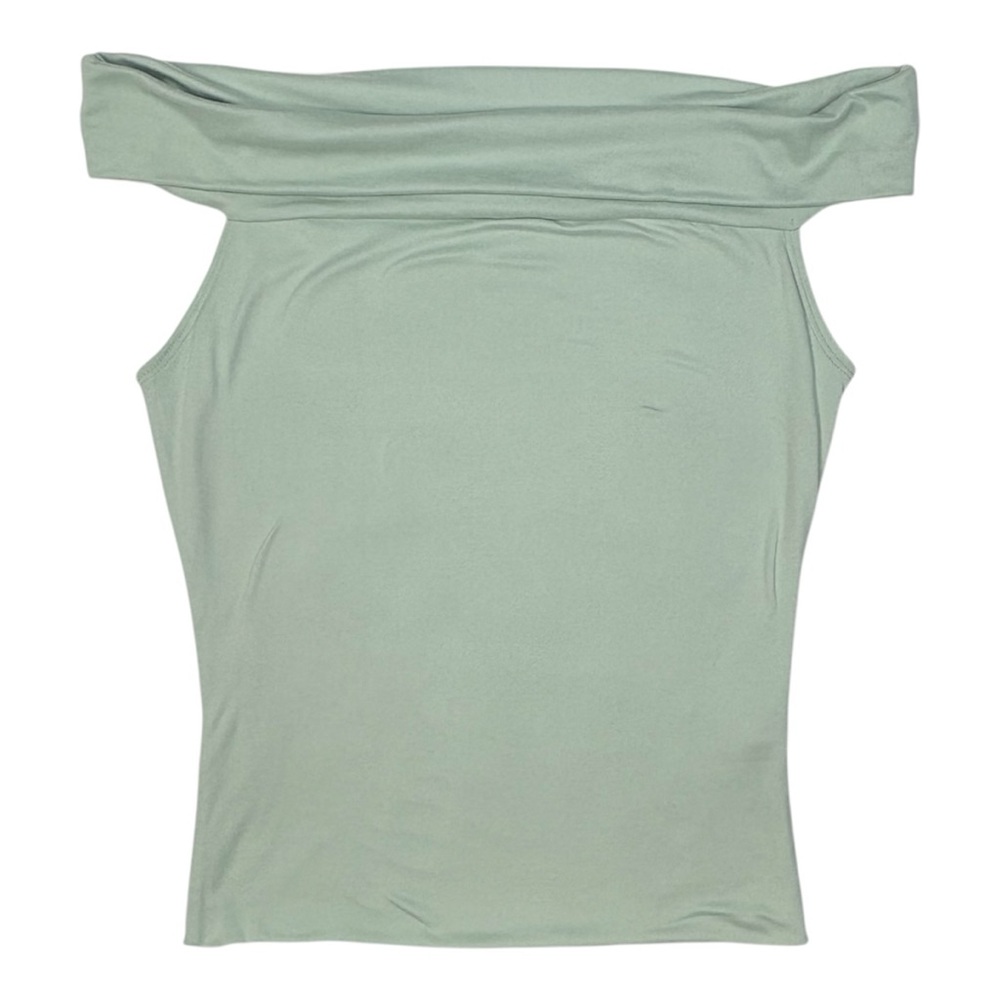 Mint Green Off-Shoulder Top